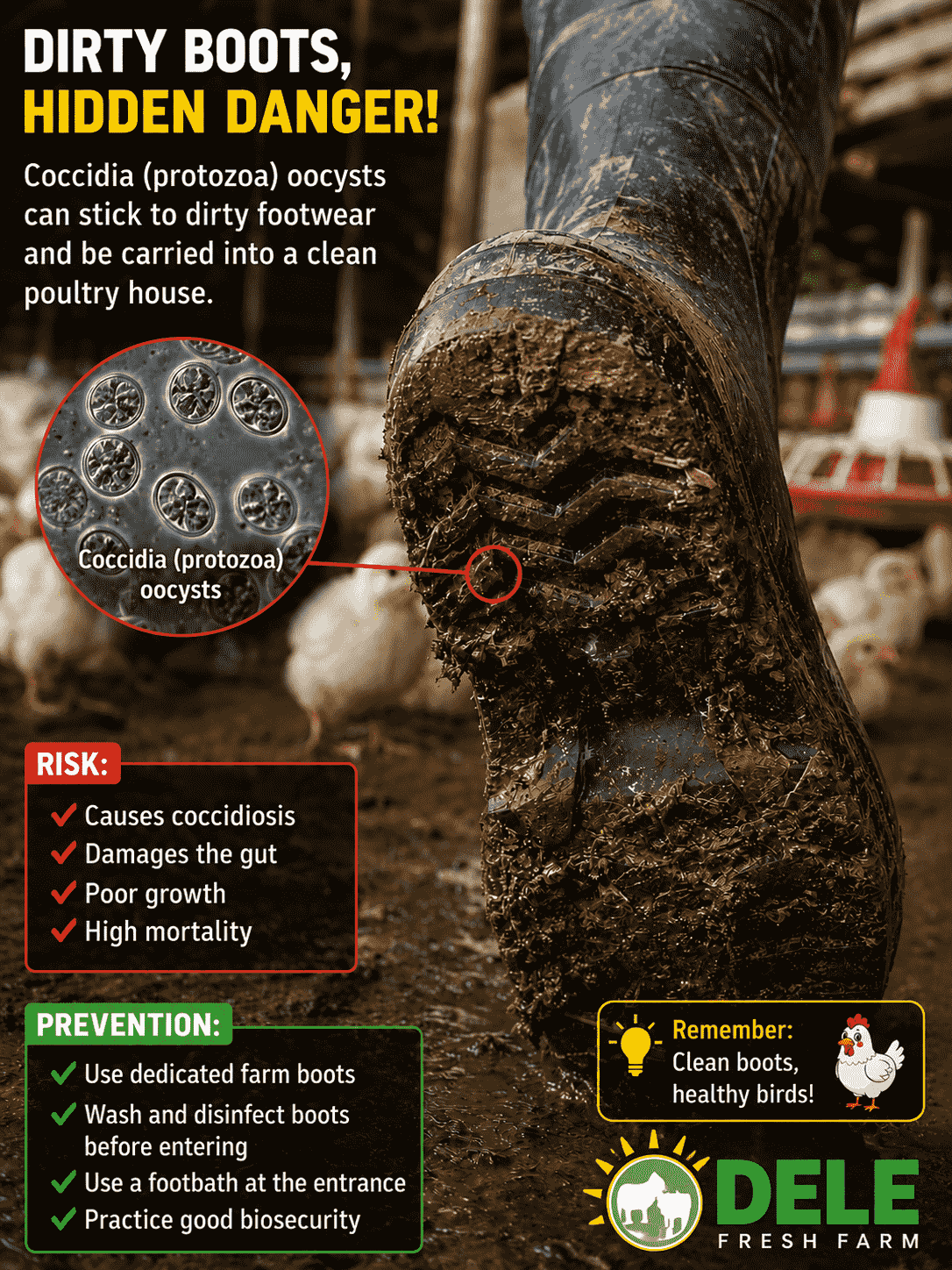 Why Every Poultry Farm Needs Separate Boots Inside the Brooding House