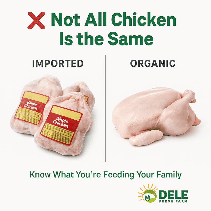 Fresh Organic Chicken vs Frozen Chicken in Lagos: What Every Home Should Know